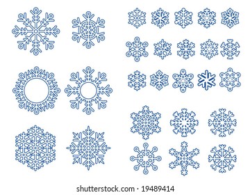 43,308 Set simple snowflakes vector Images, Stock Photos & Vectors ...