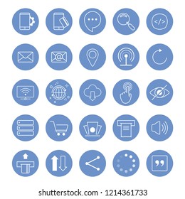 Set of simple web and digital icons
