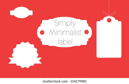 set of simply minimalist labels