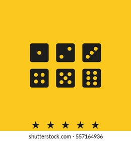 Set of six dice.