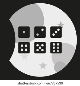 Set of six dice