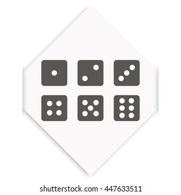 Set of six dices.
