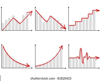 a set of six different diagrams