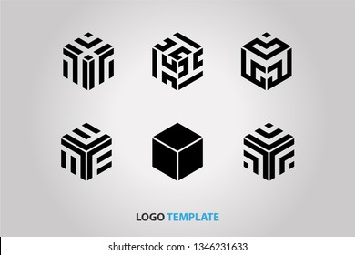 Set Six Hexagon Logo Collections Stock Vector (Royalty Free) 1346231633 ...