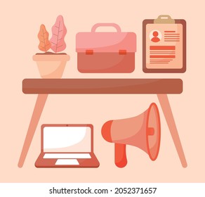 set of six hiring items