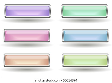 Set of six light buttons