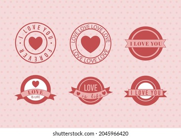 set of six love stamps