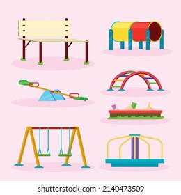 set of six playground items