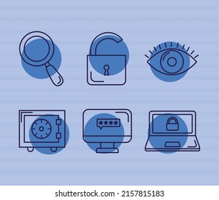 set of six security items