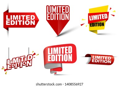 set six vector banners limited edition