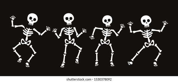 Set Skeletons Halloween