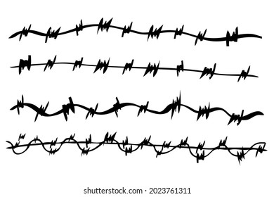 Set sketch of seam Horizontal Barbed Wire
