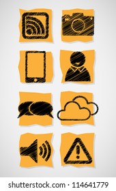 Set of Sketch Styled Icons