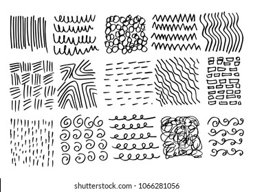 Set Sketch Textures Stock Vector (Royalty Free) 1066281056 | Shutterstock