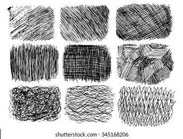 set of sketch textures