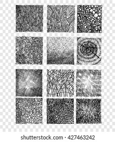 set of sketch textures 