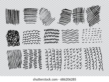 Set Sketch Textures Stock Vector (Royalty Free) 686206285