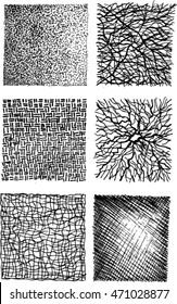 set of sketch textures, hand draw