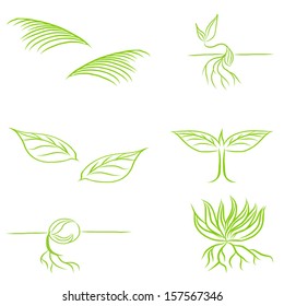 Set of sketch trees for your design