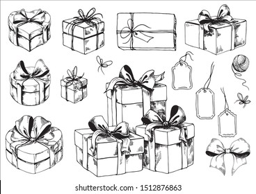 Similar Images Stock Photos Vectors of Set of gift 