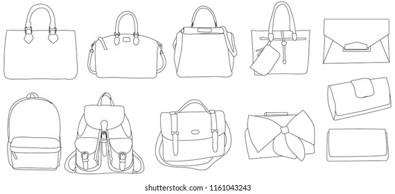 Similar Images, Stock Photos & Vectors of Hand drawn bags vector ...