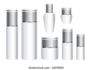 set of skin care cosmetics