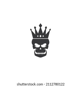 set of skull logo vector icon template illustration design 