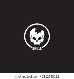 set of skull logo vector icon template illustration design 