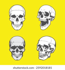 Set of skull scalable design 