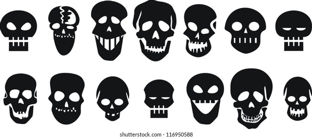 Set of skulls