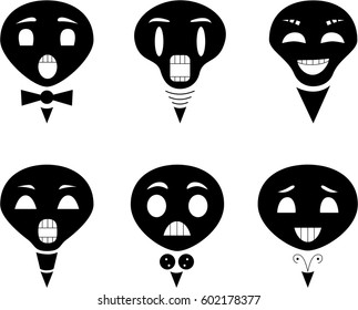 Set of skulls