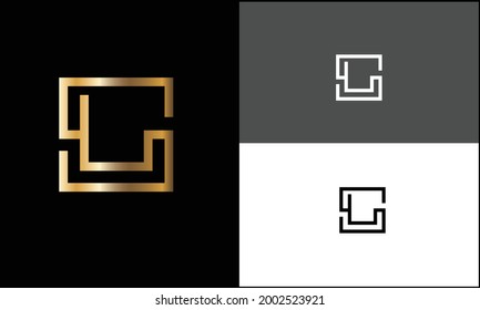 Set of SL ,LS  Abstract letters logo monogram With Different backgrounds
