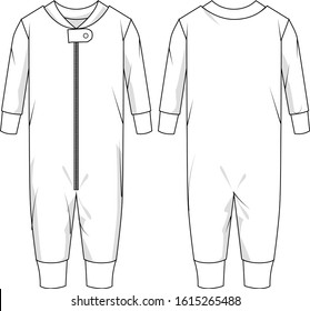 Set of sleepwear illustration on white background