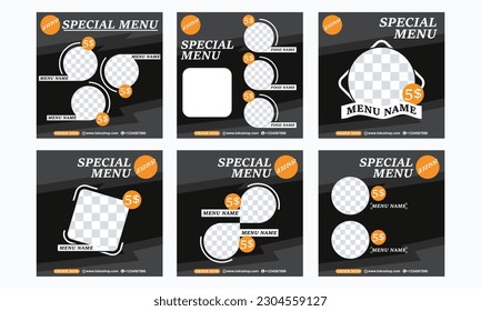 Set of Slides abstract Unique Editable modern Social Media banner Template.Anyone can use This Design Easily.Promotional web banner for social media. Elegant sale and discount promo - Vector.