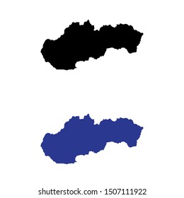 a set of Slovakia map icons