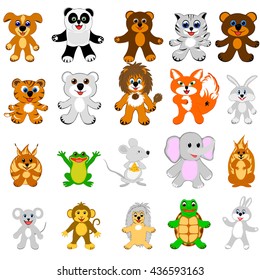 a set of small animals