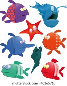 set of small fishes