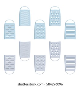 Set of small graters - vector illustration