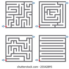 Set of small labyrinth