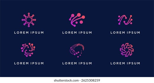 Set of smart digital logo data collection