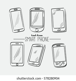 Set of Smart Phone  icon.
