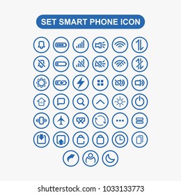 Set smart phone icon vector illustration.