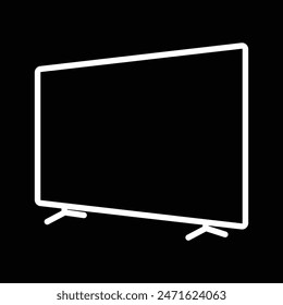 Set of Smart TV icons collection. TV Screen, monitor screen symbol collection. Vector illustration.