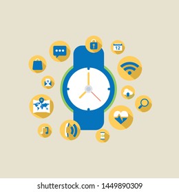 Set of Smart Watches concept

