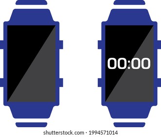 a set of  smartwatch icons