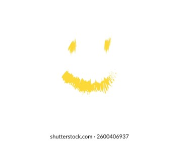 Set of an Smile Artistic Brushstroke Illustration