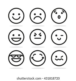 Set Of Smile Icons