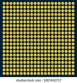 Set of smile icons. emoji. emoticons