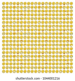 Set of smile icons. emoji. emoticons