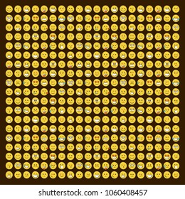 Set of smile icons. emoji. emoticons